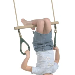 Houten Trapeze Met Kunststof Ringen (PH-touwenset) Geel -Aanbiedingen Buiten Plezier Winkel trapeze kunststof ringen 8 2 scaled 1