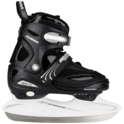 Verstelbare Nijdam Ijshockeyschaatsen Zwart 3150 Maat 34-37