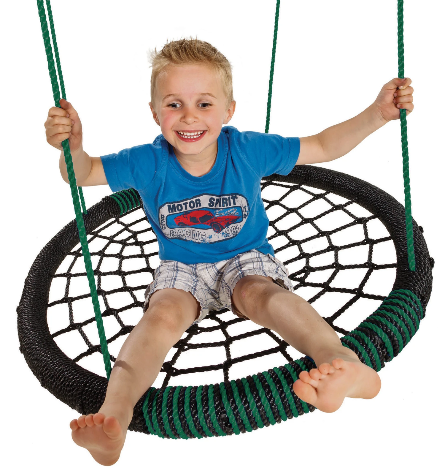 Vogelnest Nestschommel Oval Groen 4 Vogelnest Nestschommel Oval Groen - Afbeelding 2