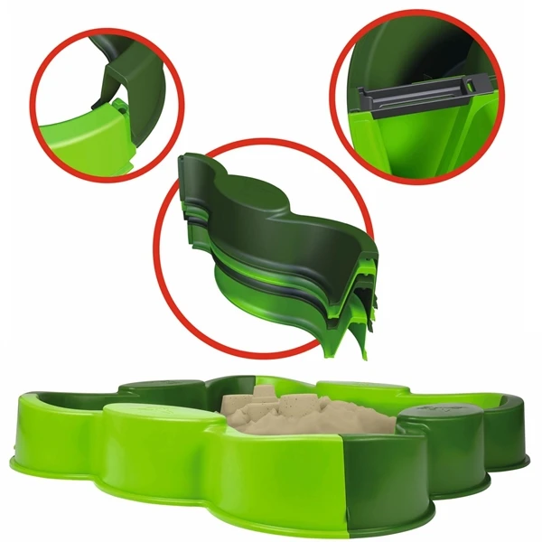 BIG Zandbak Vario Incl. Afdekzeil Kunststof Zandbak 4 BIG Zandbak Vario Incl. Afdekzeil Kunststof Zandbak - Afbeelding 2